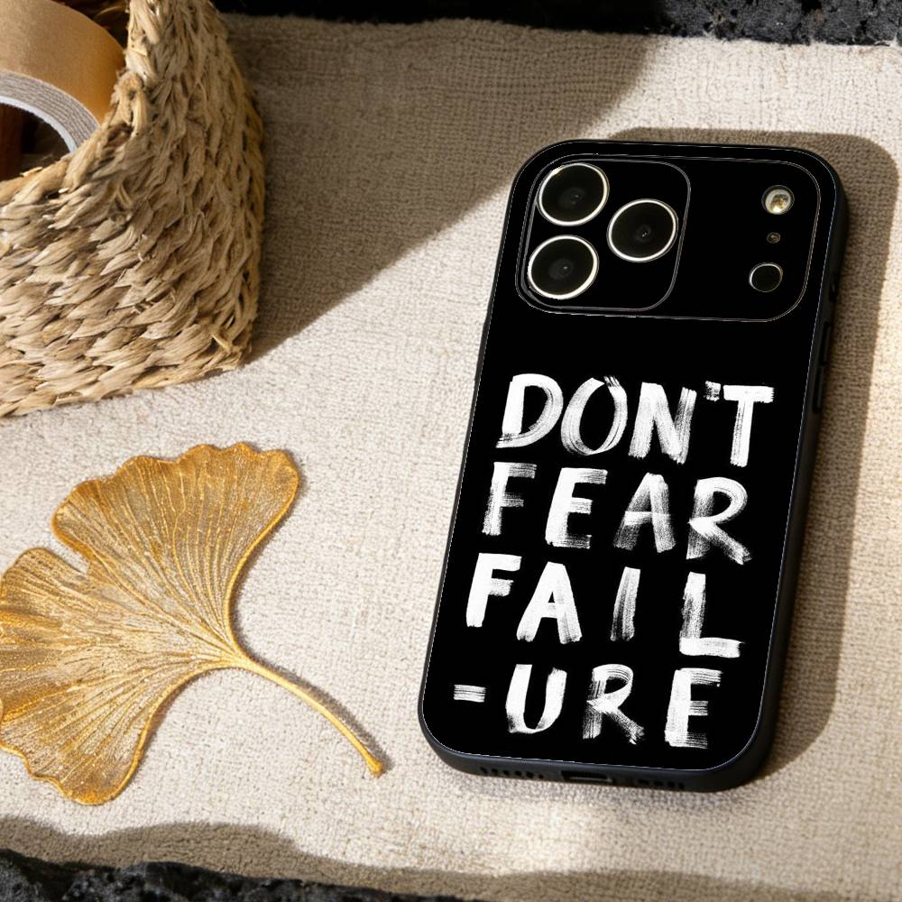 Handwritten Quote Art Phone Case For iPhone 17, 16,15,14,13,12,11 X XR Plus,Others Soft Black Cover