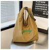 Women's Large-capacity One-shoulder Letter Calico Bag, Portable Oblique Span Bag, Trendy and Fashionable Versatile Women's Bag