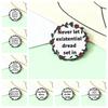 Beautiful Reasons Wreath Brooch: Inspirational Quotes Badge for Positivity