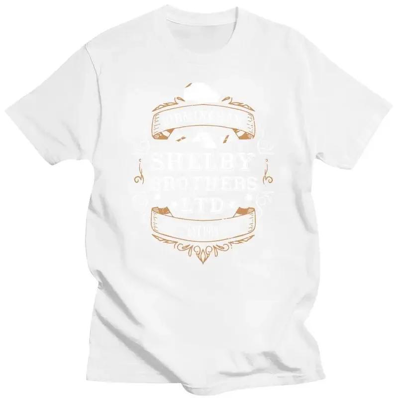 2026 Unisex Clothing Vintage Peaky Blinder Y2K New T Shirt Unisex Cotton Birmingham Shelby Brothers Tshirt Sleeves O Neck Unisex Clothing
