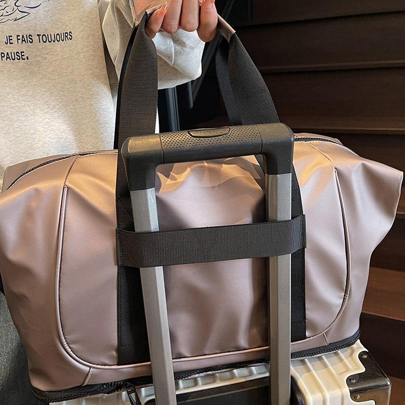 Expandable Travel Bag Women's Large-capacity Short-distance Travel Storage Luggage Bag Portable Light Messenger Sports Fitness Bag