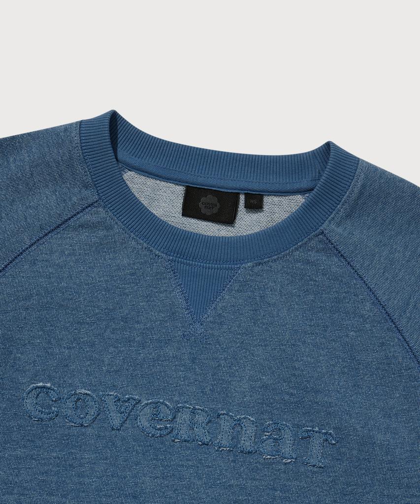 COVERNAT WOMAN Denim Cooper Logo Sweatshirt
