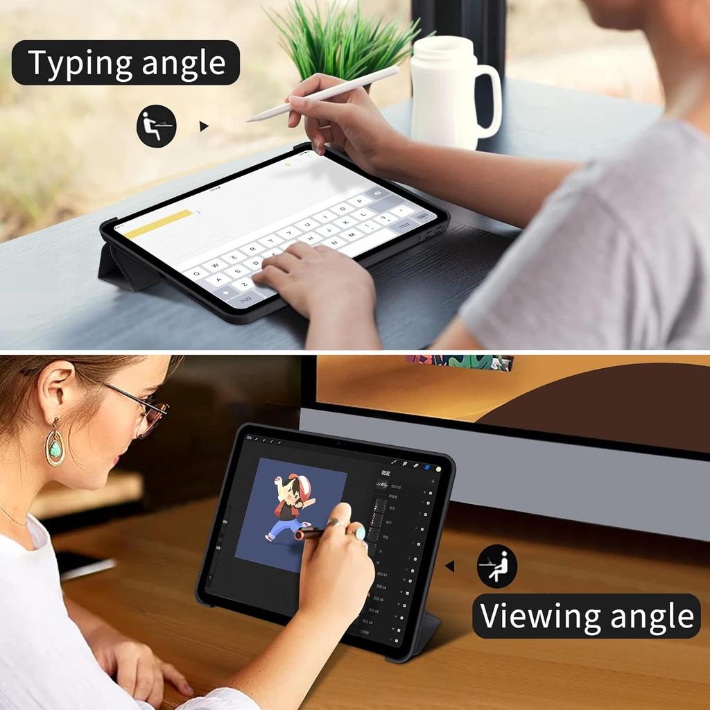 Tri-fold Flip Case For Samsung Galaxy Tab A9 8.7'' SM-X110 SM-X115 Magnetic Stand PU Leather Protective Cover