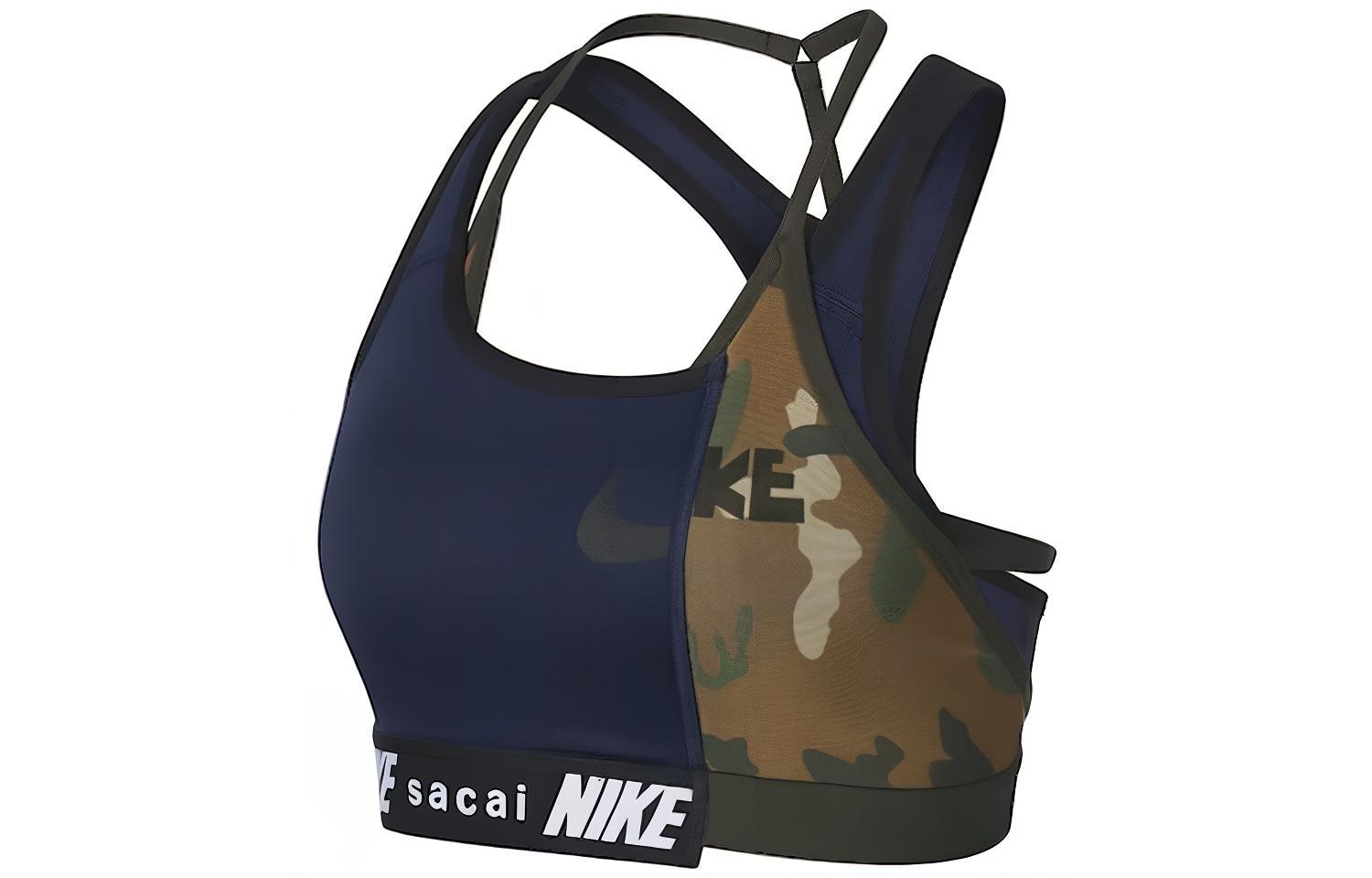 Nike x Sacai Hybrid Padded Bra  Black/Sequoia  CD6309-010 S