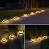 Solar Powered Garden Lights Underground Pathway Lighting for Yard Waterproof Decorative Landscape Lamp for Lawn Walkway Driveway Outdoor Lighting