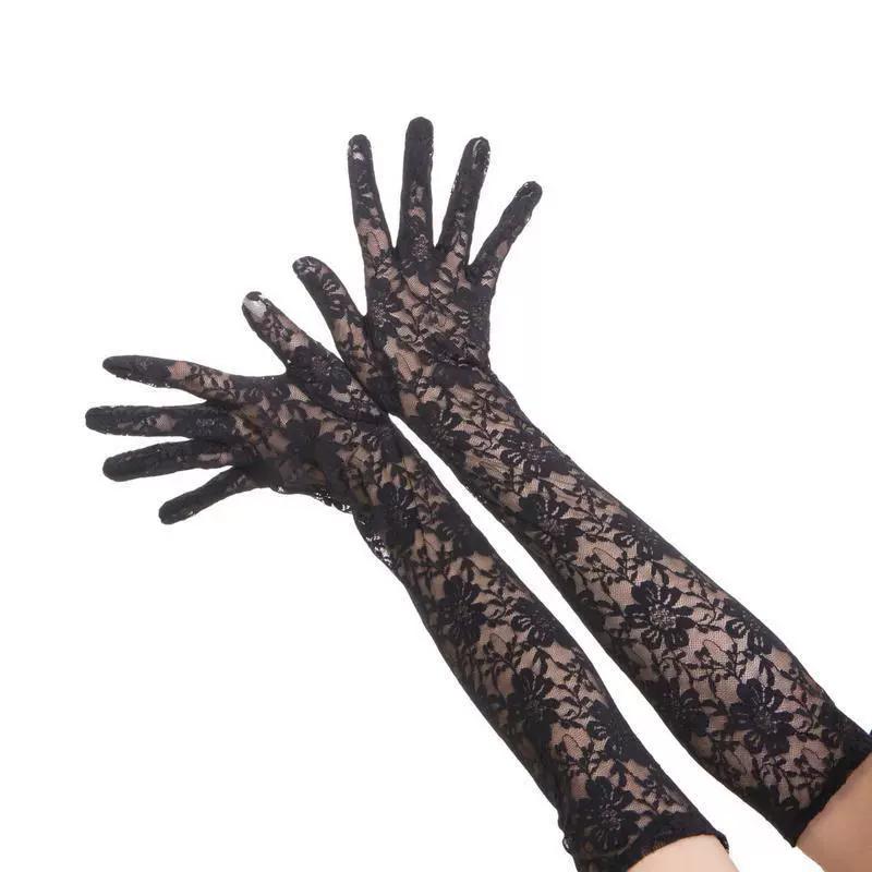 Long Lace Gloves for Women Wedding Bridal