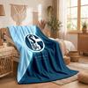 Schalke 04 Theme Fleece Blanket Cozy Soft Plush Blanket For Bedroom Couch Travel