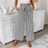 European & American Women's Striped Straight-Leg Pants - Spring/Summer 2026 Collection, Casual Commuter Style