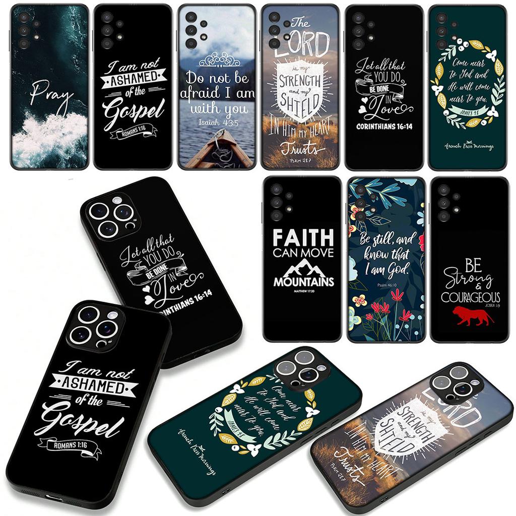 Bible Verse Faith Christian God Phone Cover Case for Xiaomi Redmi 15C 15 A4 A5 9A 9T 10A 10C 9C NFC 14C Note 11 9 10 Pro 8T