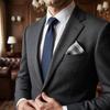DsHome Men's Handkerchief 100% Cotton 3-Piece Set Thin Quick-Dry Absorbent 42×42cm