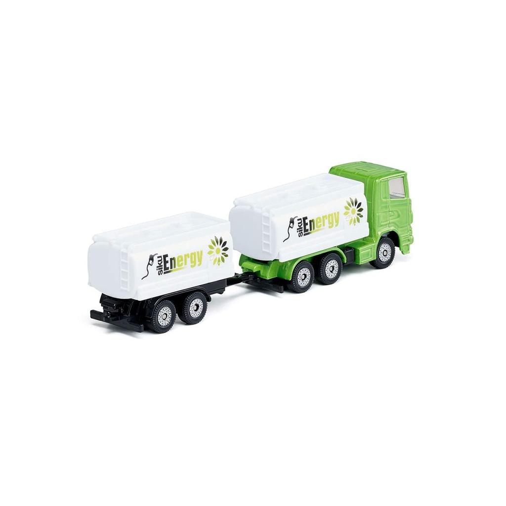SIKU Tank Truck with for ages 3 and SK1690 Trailer, up,