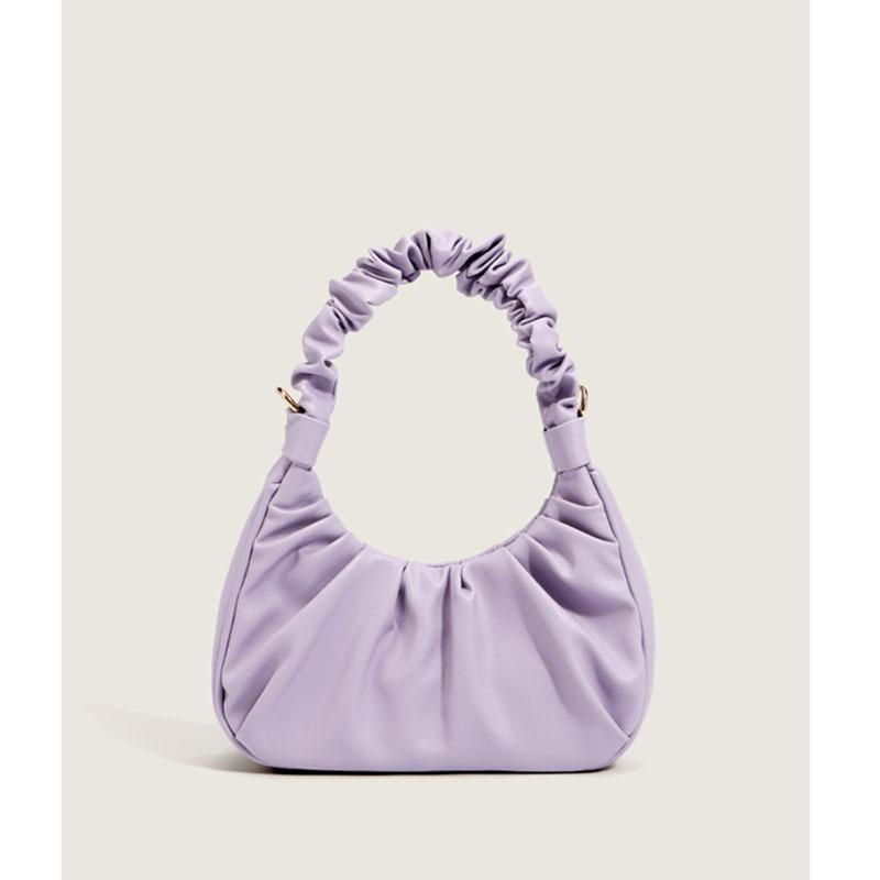 Sommer Plissierte Wolke Tasche Achseltasche Modische und Vielseitige Baguette-Tasche Einzel-Schulter Umhängetasche