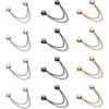 12 Pcs Magnetic Clothing Clips with Chain, Metal Magnetic Clothing Clips for Women in Gunmetal Gold Silver, Multi Use P for Clothes to Adjust Hem