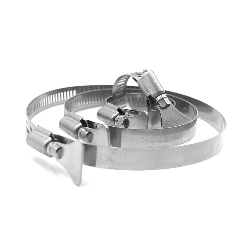 304 Stainless Steel 2/5/10Pcs/Lot Pipe Clamp Trachea Clamp Fixed Locking Clamp With Handle Throat Hoop Hand Twist Pipe