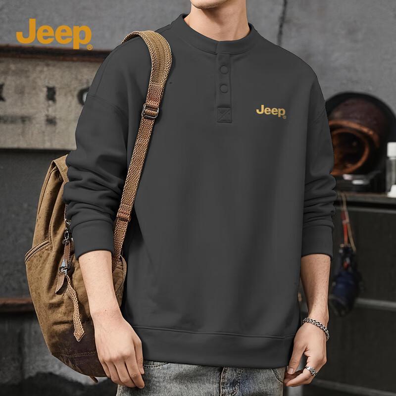 Jeep Мужской повседневный свитшот с круглым вырезом XL