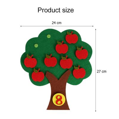 24x27cm Árbol Frutal Fieltro Cumpleaños Navidad Fiesta Recuerdos Regalos Invitados Tiempo Libre Entretenimiento Festival Juegos de Fiesta Reutilizable TMZ