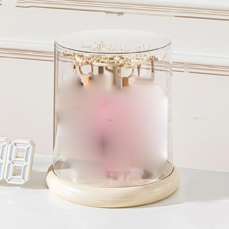 Space Efficient Rotating Display Unit 360 Viewing Angles For Small Collectibles ABS PET Frame Fingerprint Resistant Box