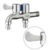Double Water Outlet Mop Pool Tap Outdoor Garden Faucet Zinc Alloys 1/2inch Bidet Faucets Outdoor Garden Pool Faucet