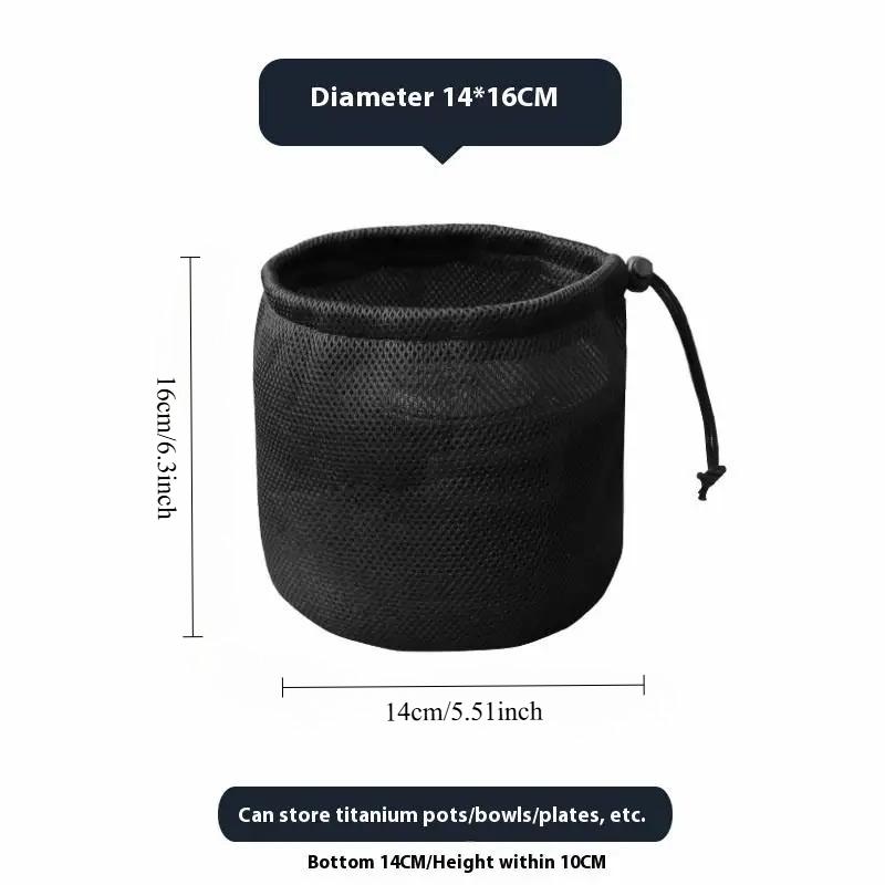 

Карман на шнурке Органайзер для столовой посуды и стаканов для воды для барбекю Сумки для хранения для кемпинга на открытом воздухе Портативная сетчатая сумка для пикника и кухонной утвари