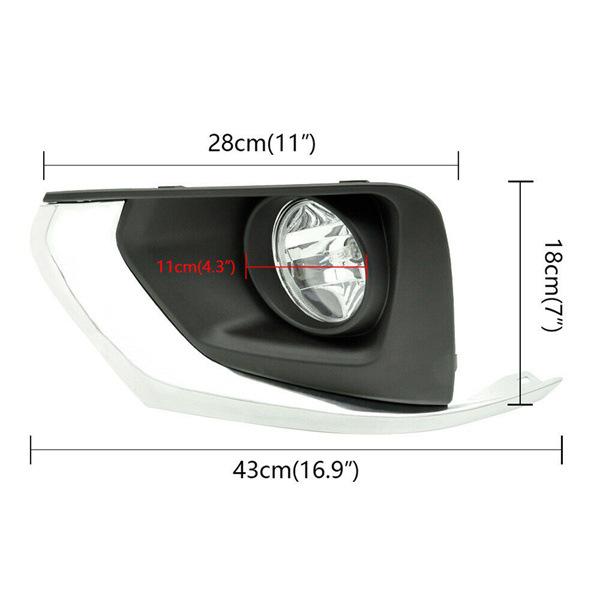 Front Fog Light Assembly Pair for 2018-2020 Chevrolet Traverse (GM1038229, GM1039229)