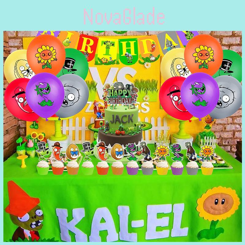 Vibrant Plants Vs. Zombies Theme Birthday Party Supplies For Kids Unforgettable Decorations