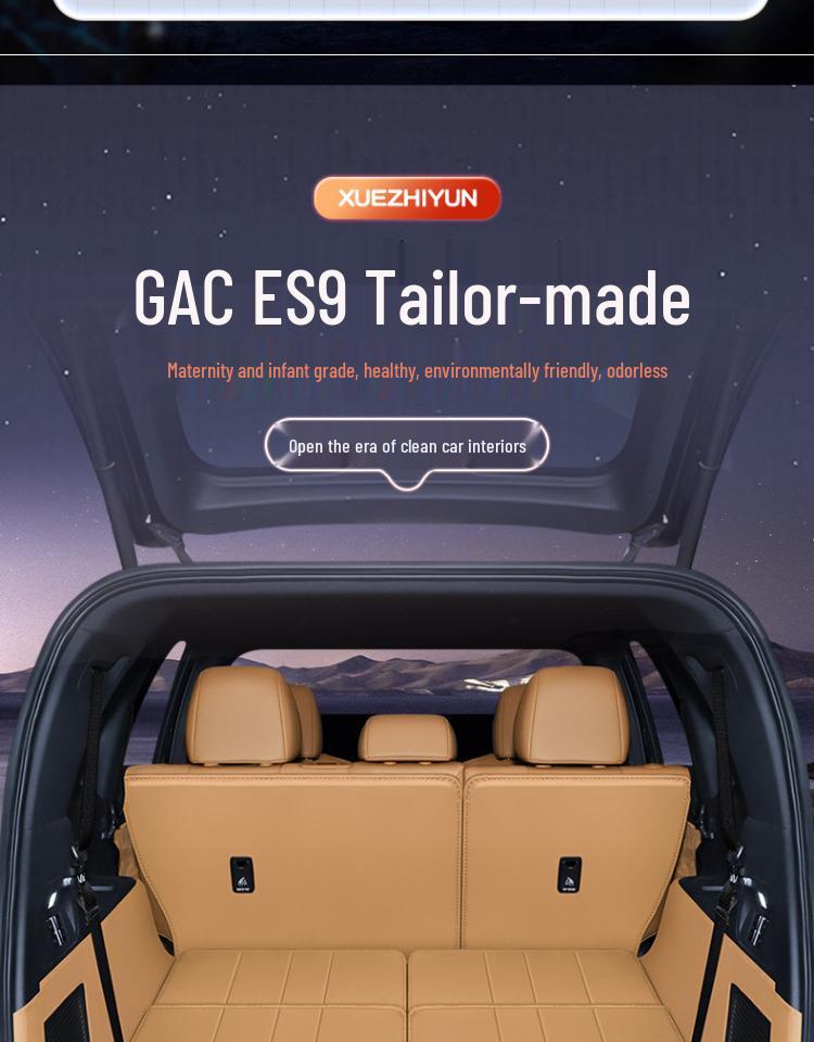 2024 Trumpchi ES9 Genuine Leather Trunk Mat - Complete Interior Modification Accessory