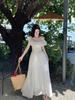 Elegant French Ruffle One-Shoulder Summer Dress 2026 - Women's Beautiful Niche Long Design