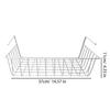 No-drill Closet Storage Basket Under Desk Books Snack Storage Rack Multipurpose Detachable Kitchen Bathroom Hanging Mesh Baskets
