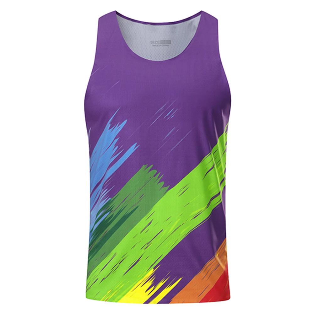 Camiseta sin mangas Deportiva para Correr Maratón al Aire Libre Verano Secado Rápido Hombres Mujeres Chaleco de Fitness Moda Transpirable Camiseta de Gimnasio Camiseta Casual