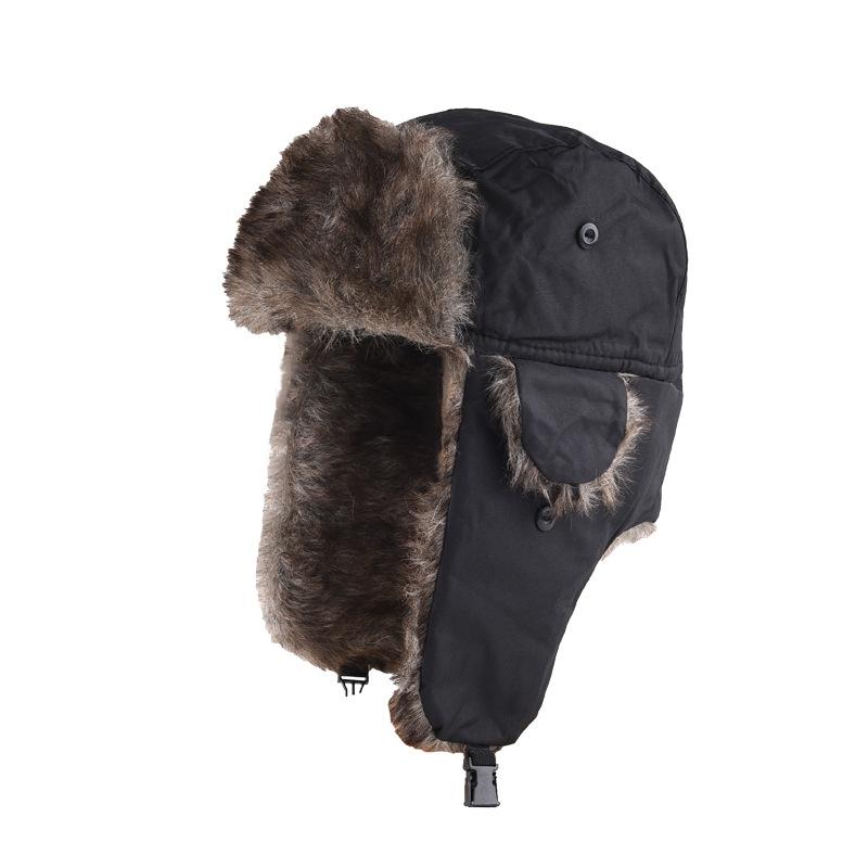 Herren Winter Trapper Flieger Trooper Ohrenklappen Warm Russisch Wasserdicht Ski Mütze Bombermütze Russische Warme Ohrenschützer Mützen