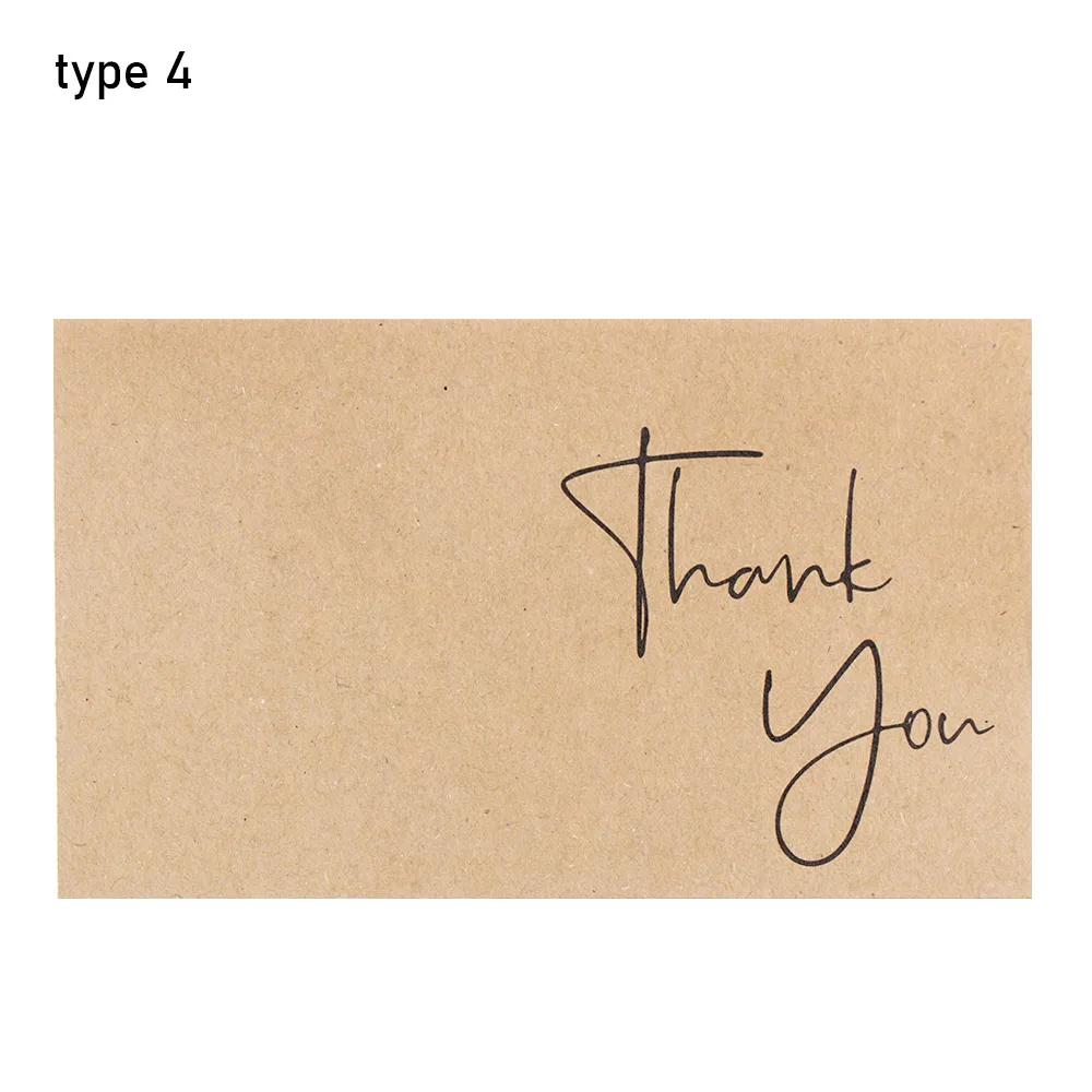 30pcs New Kraft Paper Cards Thank You For Your Order Card For Small Shop Gift Decoration Card For Small Business