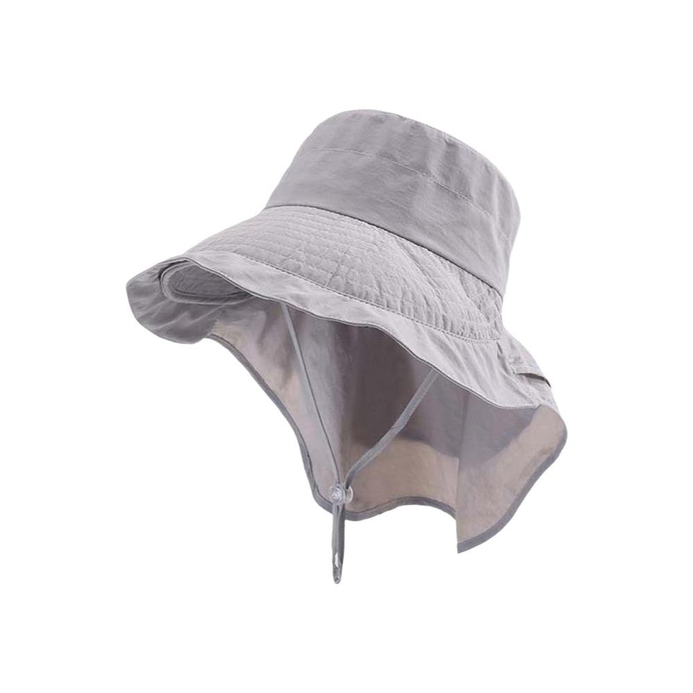 

Solid Color Sunshade Shawl Cap Wide-brimmed Neck Cover Hiking Cap Neck Protection Hat Outdoor
