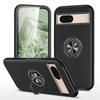 Google Pixel 8A Drop-Proof Magnetic Car Holder Case with Frosted PRO Ring Design