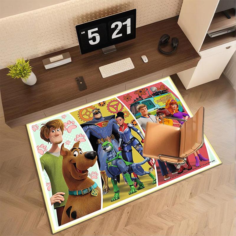 Halloween Cartoon Comedy Adventure Movie Scooby-Doo Carpet Is Suitable for Living Room and Bedroom Doormats Office Balcony Decorative Carpet V7