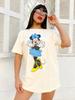 Vintage Womens Tshirt Disney Minnie Mouse Minnie Cotton Tops Casual Short Sleeve Tee Cute Cartoon Print Streetwear Summer New