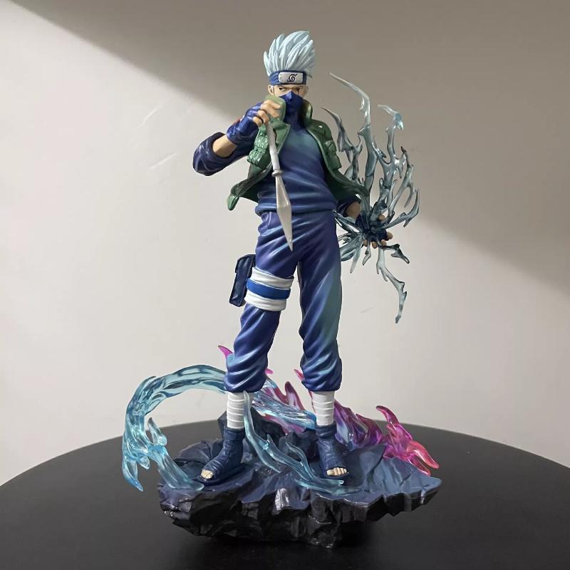 23cm Kakashi Hatake 2.0 Ten Years Ninja Action Figure Anime Collectible Model Toy With Effect Parts Desktop Ornament Boy Gift