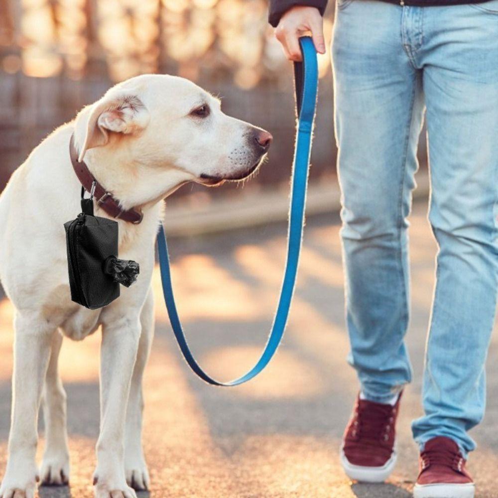 Leash Attachment Dog Garbage Storage Bags Adjustable Pet Cleaning Tools for Puppy Outdoor Stroll
