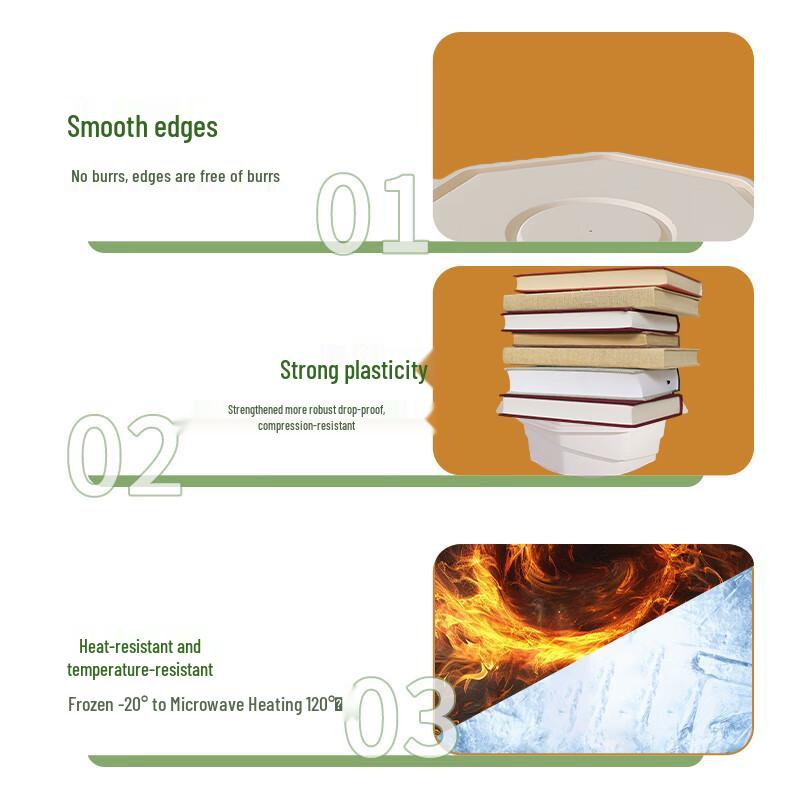 Biologisch abbaubare runde Einweg-Mittagessensboxen aus Maisstärke