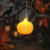 Soft Glow Night Light Halloween Witch Hat Pumpkin Lamp, Bat Skull Hollow LED Safe Flameless Candle Lamp for Party, Spooky Tabletop Decor Haunted House
