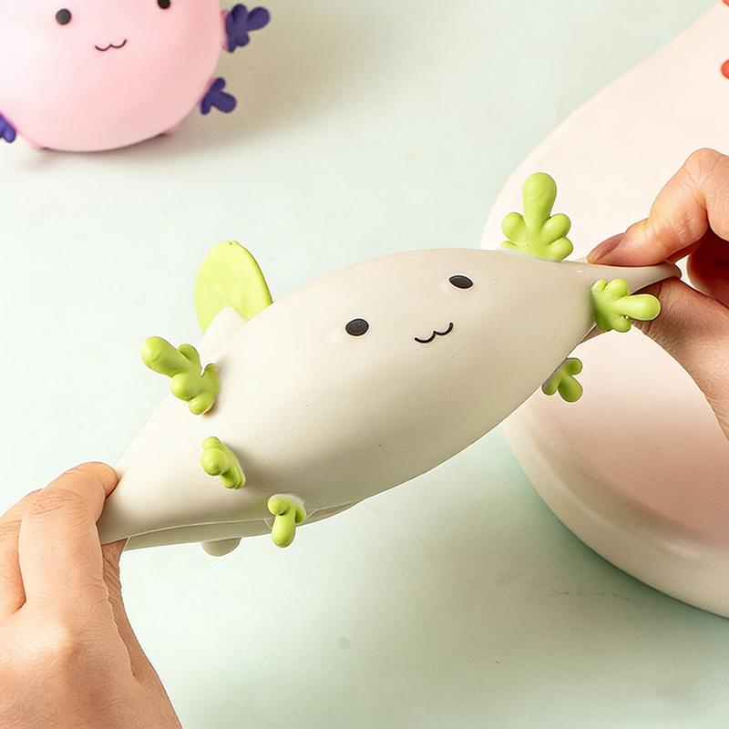 Jucării Squishy Squeeze Fidget Drăguț Axolotl Moale Senzorial Mingi de Stres Ciupit Ventilație Jucării Anti-stres Copii Adolescenți Cadou Mărturii Petrecere