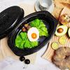 Enameled Iron Turkey Roaster With Lid Perfect For Baking Bread Roasting Meat And Vegetables Dishwasher Safe