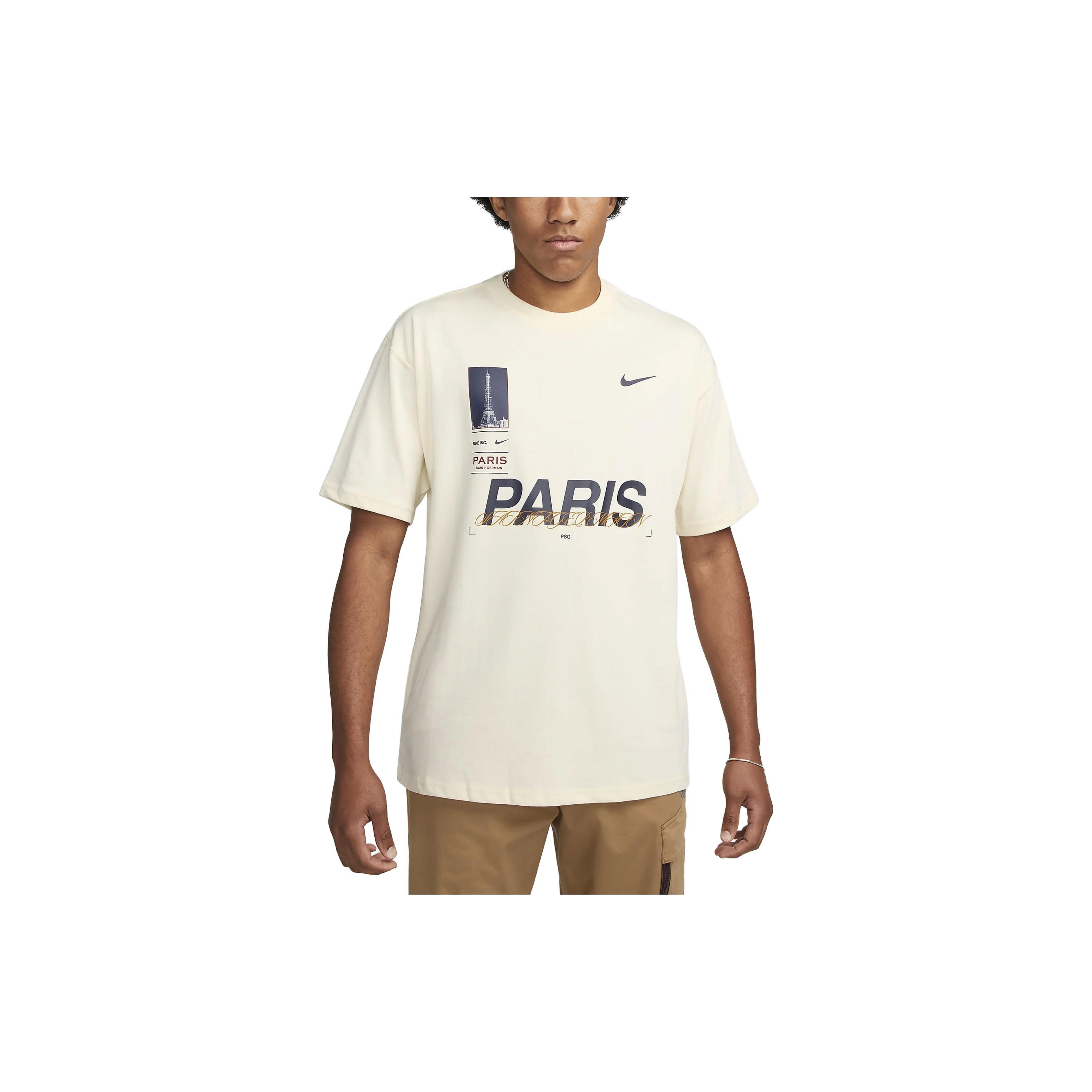 Nike PSG Original Max90 Short Sleeve T-Shirt  Beige  Men s FD1092-113 L
