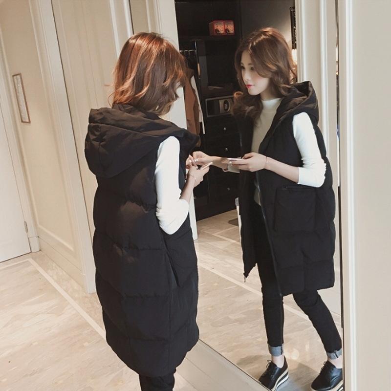 Gilet in cotone da donna autunno e inverno nella lunga sezione di abbigliamento in cotone Giacca Fat Sister in cotone Big Yards
