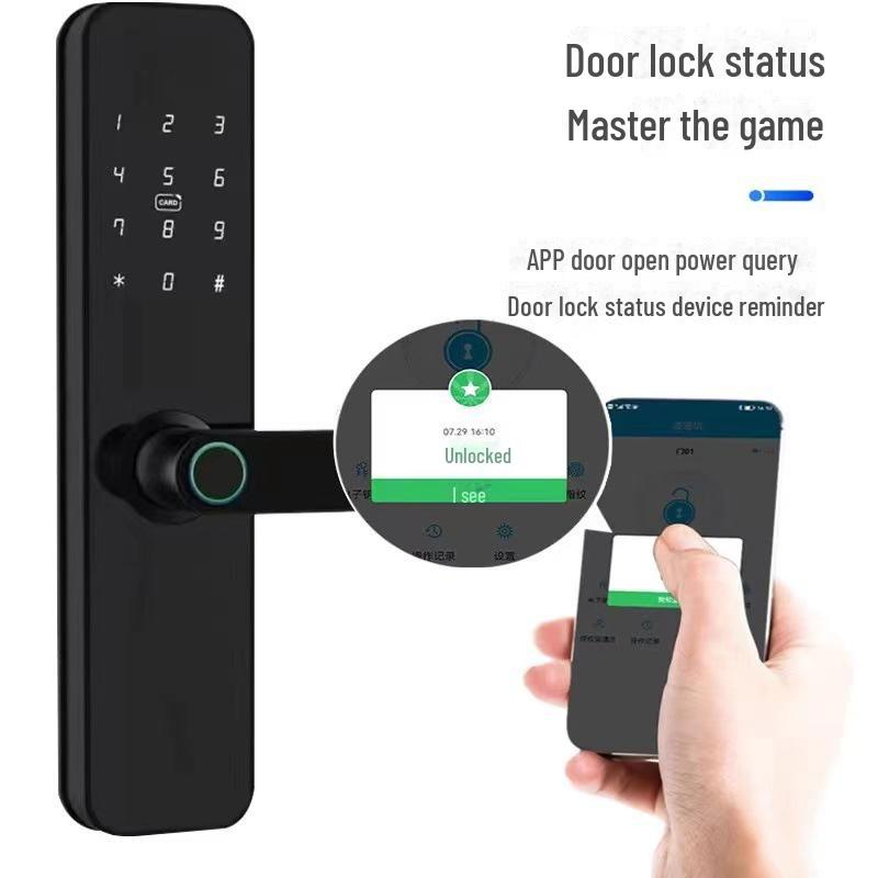 Smart Electronic Fingerprint Password Lock for Indoor Wooden Doors