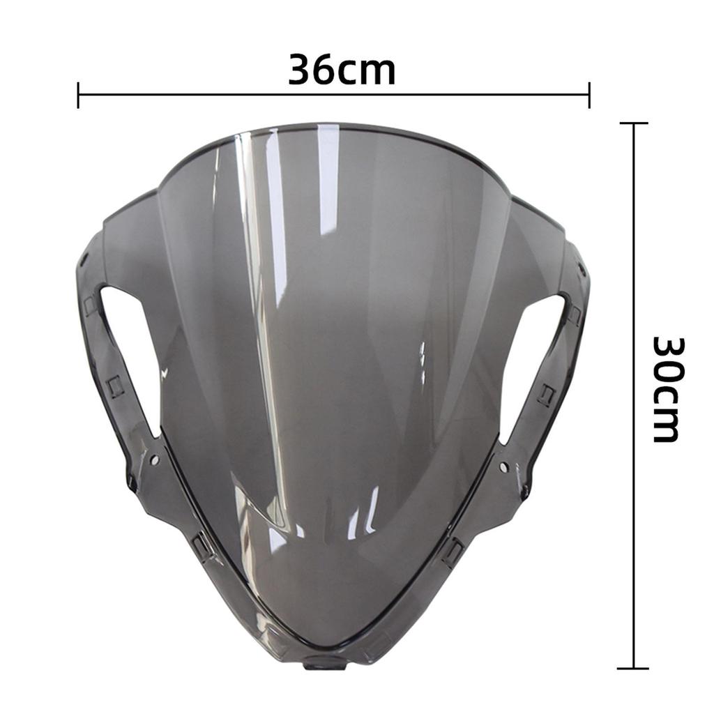 Motorcycle Windshield Sturdy Simple Installation Protection Repair Parts Compatible Windscreen for Kawasaki 2024 ZX6R ZX-6R