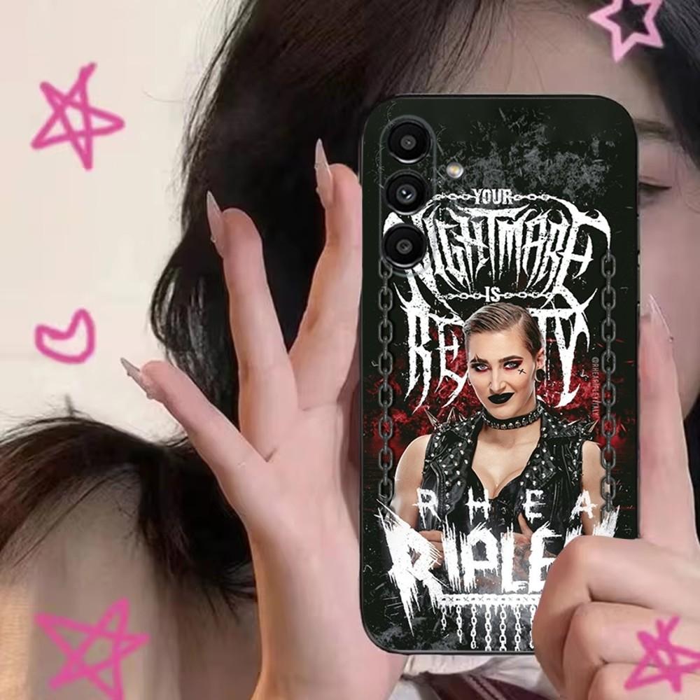 Rhea Ripley Phone Case For Samsung S24,S21,S22,S23,S30,Ultra,S20,Plus,Fe,Lite,Note,10,9,5G Black Soft Cover