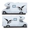 5x Car Stickers Black & White Eagle Style Decals for Caravan Travel Trailer Van