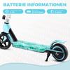 Elektroroller, Kinderroller, 130W Motor, 24V 2,5Ah Akku, 6,5" Reifen, Maximale Reichweite 8 KM, Maximal 14 KM/H, LED-Display, Faltbarer Elektroroller Kinder