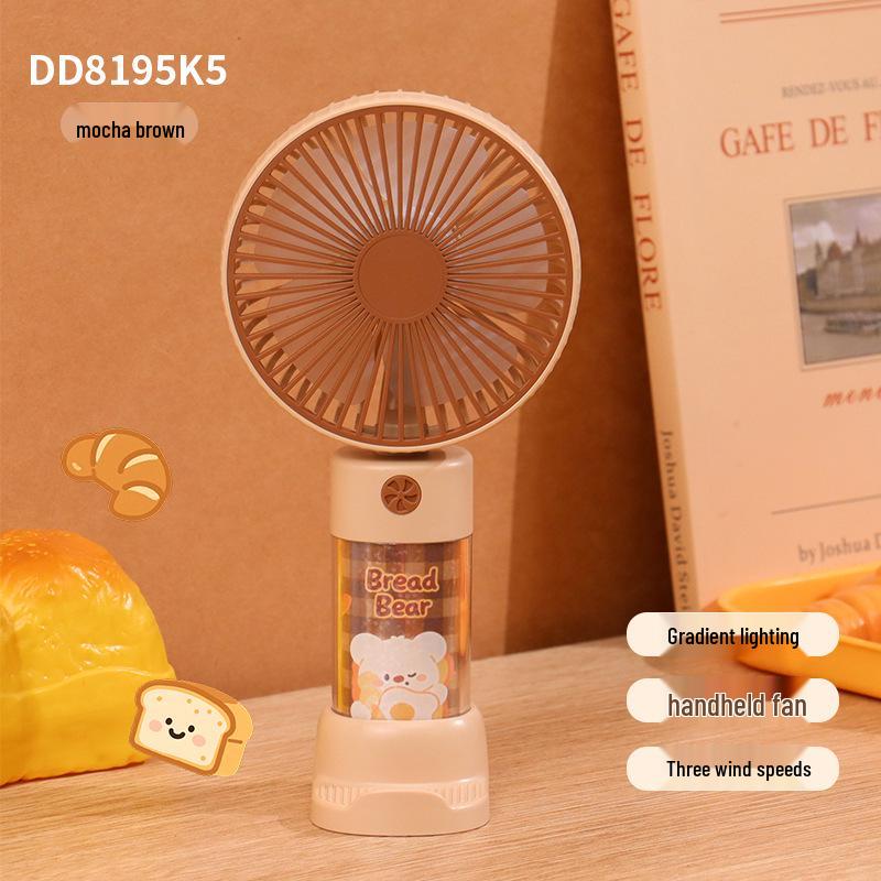 Portable USB Rechargeable Silent Phone Holder Fan