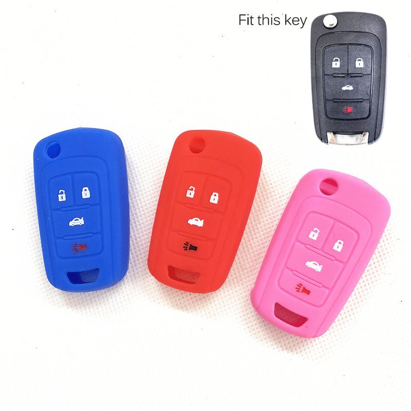 Silicone Car Remote Key Fob Cover Case For Chevrolet Cruze Malibu Sonic For Buick Allure Encore Regal Verano For GMC Terrain